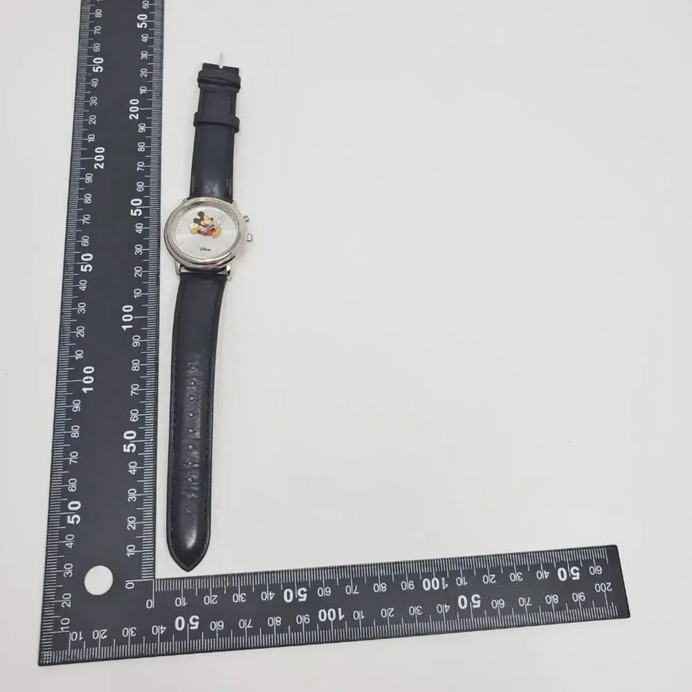 Disney X Sii Mickey Mouse Musical Silver-Tone Analog Watch